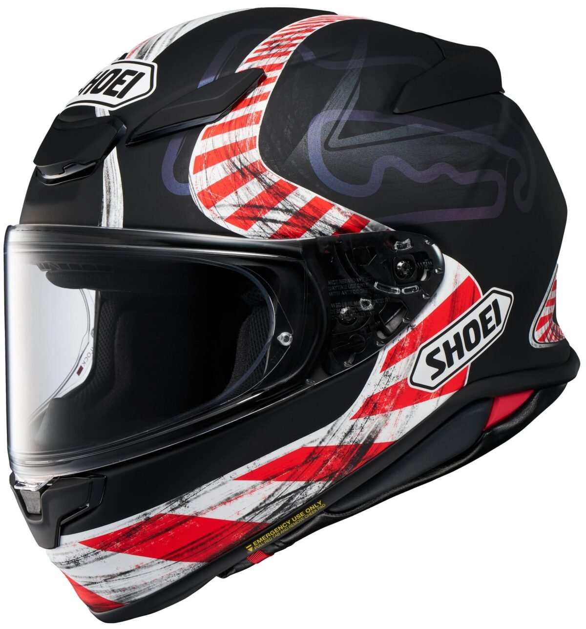 SHOEI RF-1400 FULL FACE HELMET KNEE DOWN TC-5
