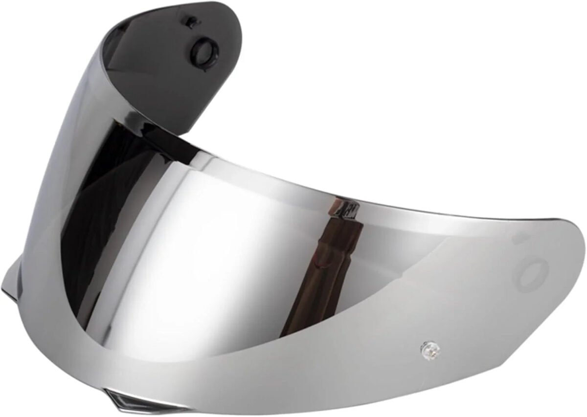 The Helmet Shop HJ-33 Silver Mirror Motorcycle Helmet Visor Compatible with HJC i90, i91 & Harley Modular Helmets – Pinlock-Ready Replacement Shield | Optically Correct, UV Protected