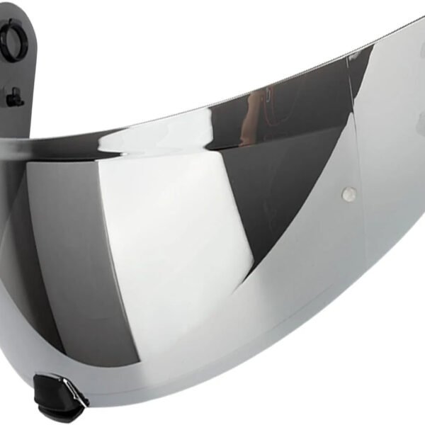 The Helmet Shop HJ-31 Silver Mirror Motorcycle Helmet Visor Compatible with HJC i10 & i70 – Pinlock-Ready Replacement Shield | Optically Correct, UV Protected