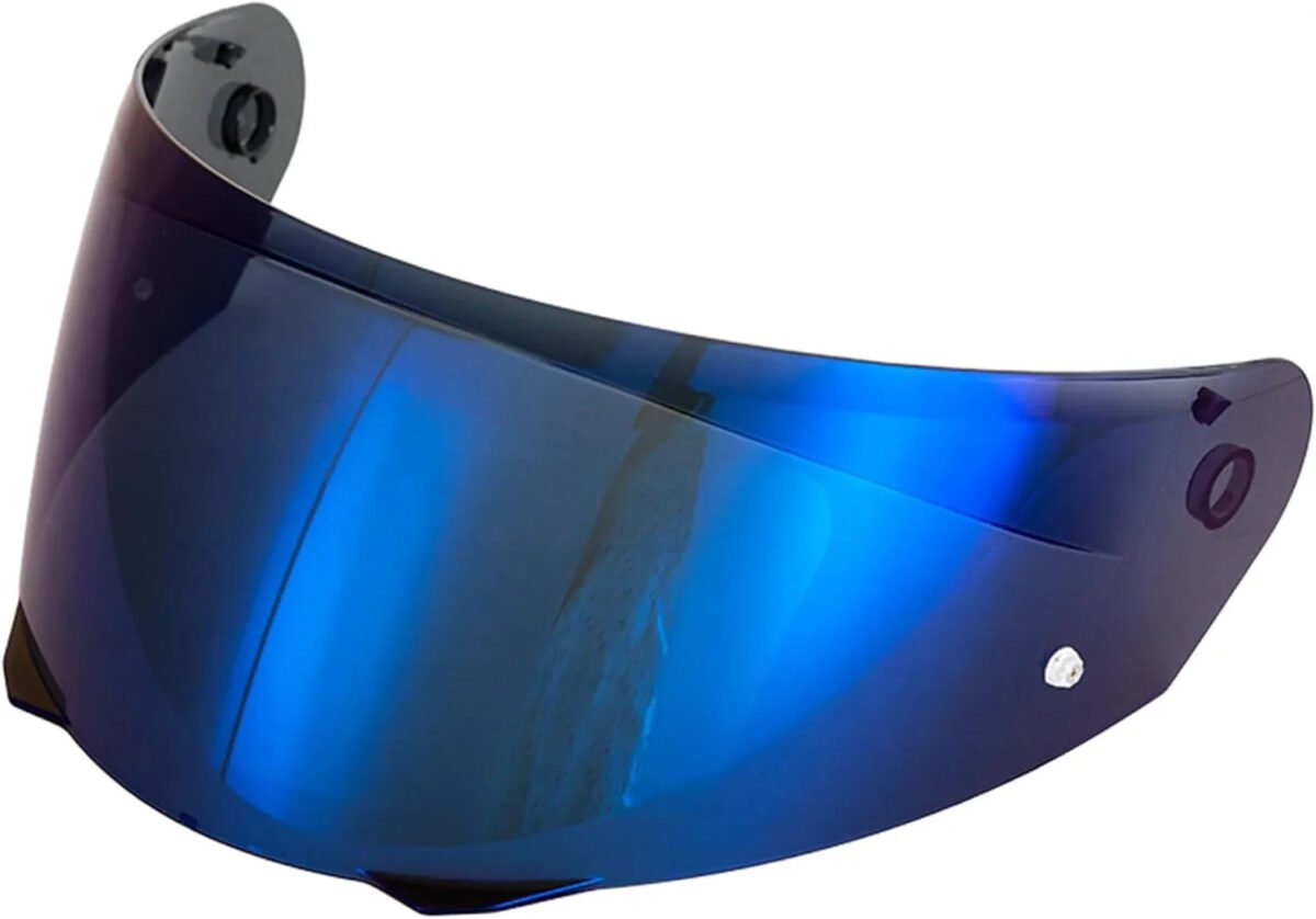 The Helmet Shop HJ-33 Revo Blue Mirror Motorcycle Helmet Visor Compatible with HJC i90, i91 & Harley Modular Helmets – Pinlock-Ready Replacement Shield | Optically Correct, UV Protected