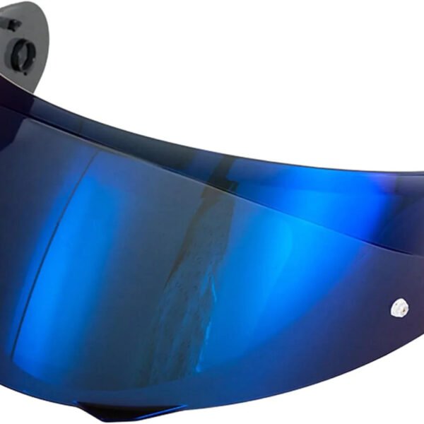 The Helmet Shop HJ-33 Revo Blue Mirror Motorcycle Helmet Visor Compatible with HJC i90, i91 & Harley Modular Helmets – Pinlock-Ready Replacement Shield | Optically Correct, UV Protected