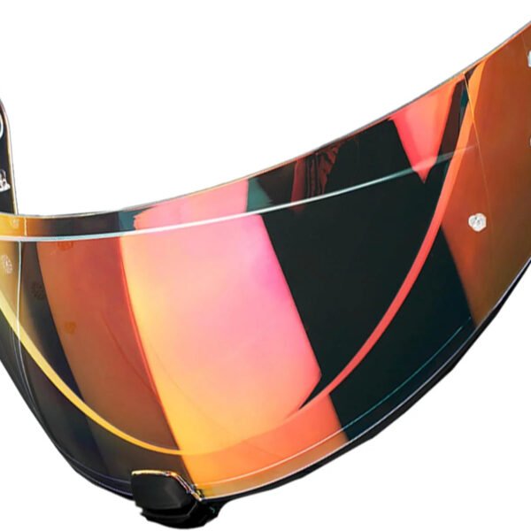 The Helmet Shop HJ-31 Revo Gold Mirror Motorcycle Helmet Visor Compatible with HJC i10 & i70 – Pinlock-Ready Replacement Shield | Optically Correct, UV Protected