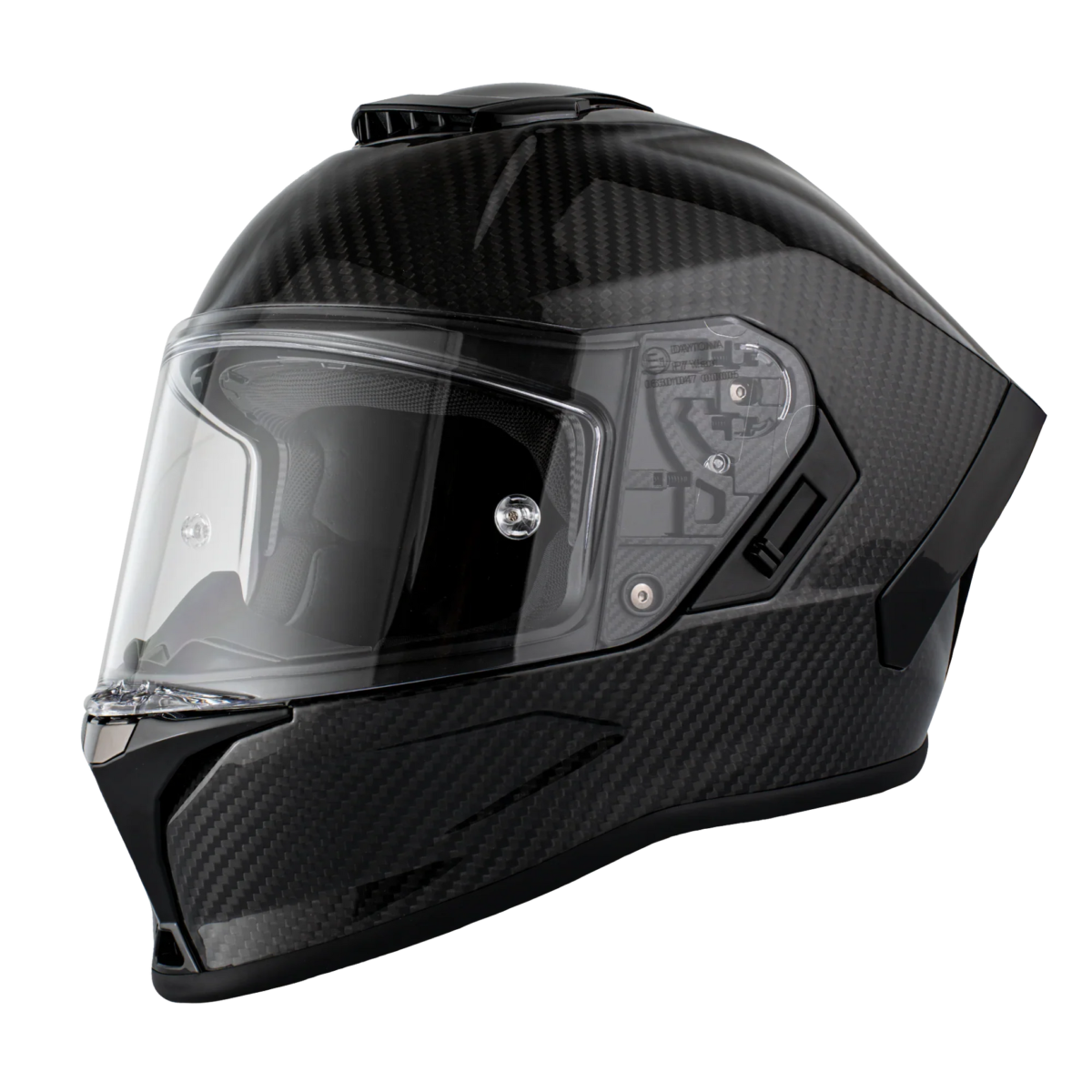 D.O.T. & ECE Daytona Viper Full Face Helmet- Grey Carbon Fiber